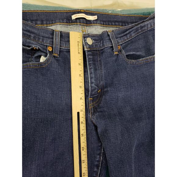 Levis 415 Jeans Size 30 Womens Blue Ladies Denim Stretch Pants Relaxed Bootcut - Picture 8 of 14